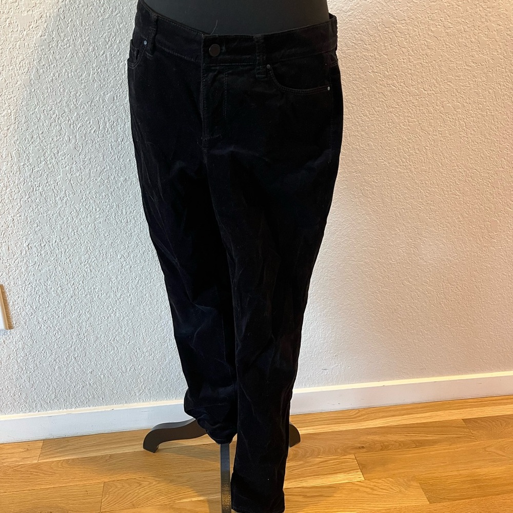 Ann Taylor Black Velvet Trousers NWOT